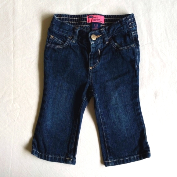 old navy boot-cut denim jeans 6-12 months baby girl - Picture 1 of 5